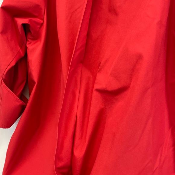 London Fog Collared Trench Coat Long Red Women’s Size 14-M - Picture 11 of 16